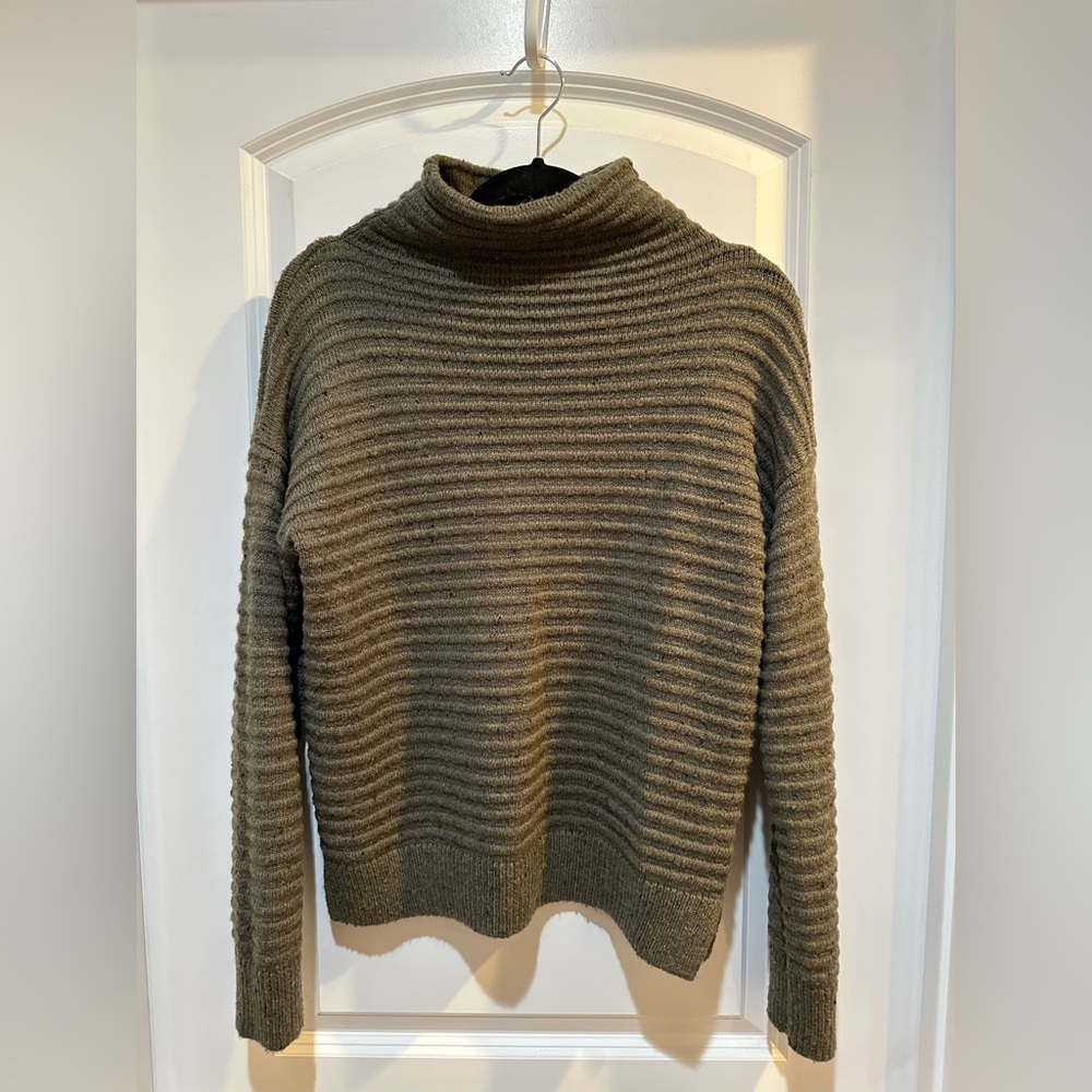 Madewell Green Mock Turtleneck Sweater Size Small
